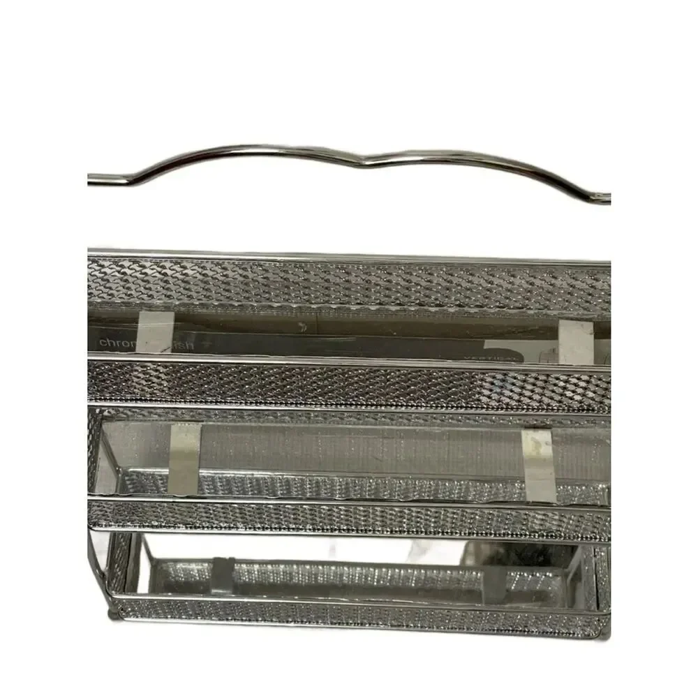 Chrome Finish Nail Polish Organizer Rack - 3 Tier (NWT)